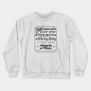 Parkinson's Awareness/Strength distressed Crewneck Sweatshirt